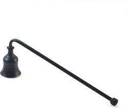 Decomagia Kandelaber Schwammtuch Kerzen Metallisch Schwarz 19cm