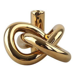 Kerzenhalter Lykke One Th-01-01-gd Gold 10cm Cooee Design Keramik