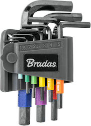 Bradas Set 9 Allen Wrenches