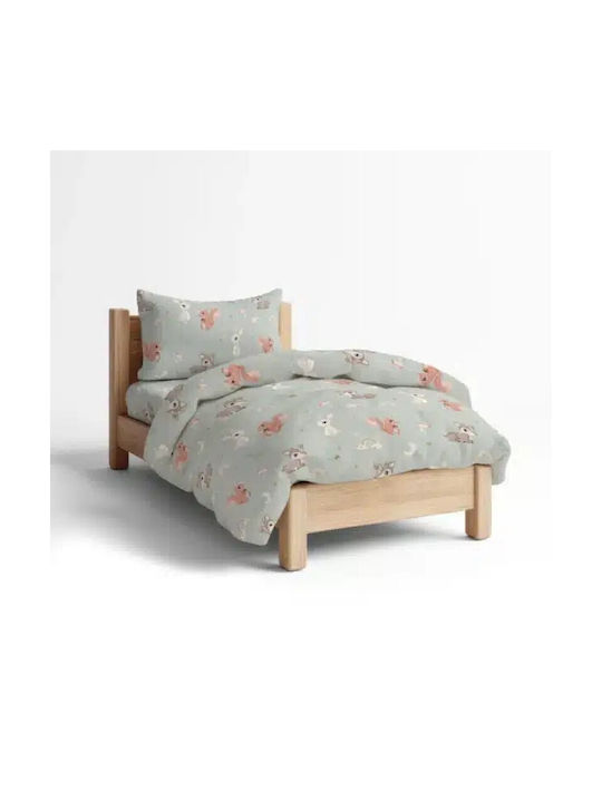 Borea Single Cotton Sheet Set Woodland 160x240cm