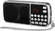 Diva Retro L-088 Mini Radio Portabil Reîncărcabil cu USB Negru