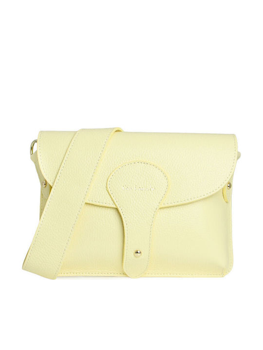 Guy Laroche Leather Women's Crossbody Bag Yellow