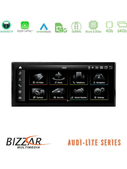 Bizzar Car Audio System for Audi Q3 2011-2018 Bluetooth USB WiFi GPS Apple CarPlay Android Auto with 10.25" Touch Screen