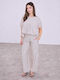 Celestino Damenhose Viskose Loose Fit Beige