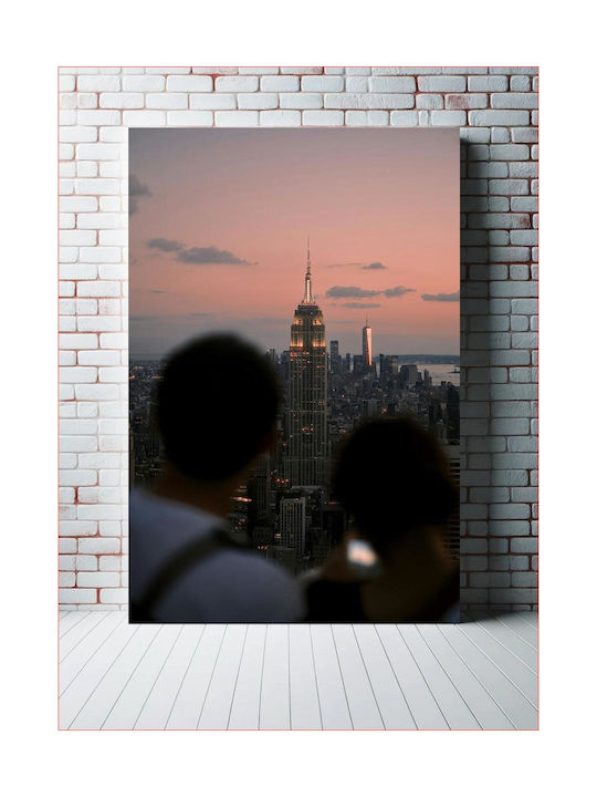 Gemälde New York City Skyline bei Dämmerung Ο Ο...