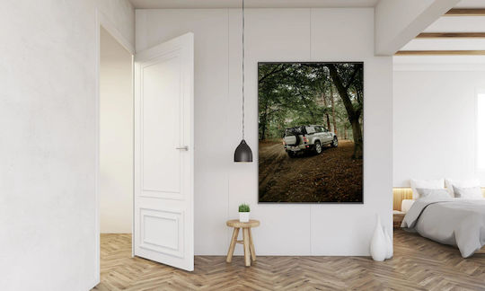 Πίνακας Car Driving Through Forest Οδήγηση Αυτοκινήτου Μέσα Δάσος 40x65