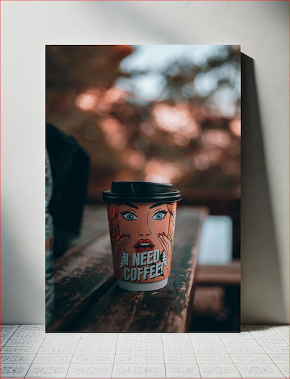 Gemälde Coffee Cup Pop Art Design Tafel Kaffee Pop Art Design 40x65