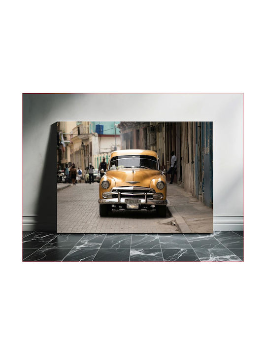 Панел Classic Car На Винтидж Улица Класическа Кола Винтидж Улица 90x60