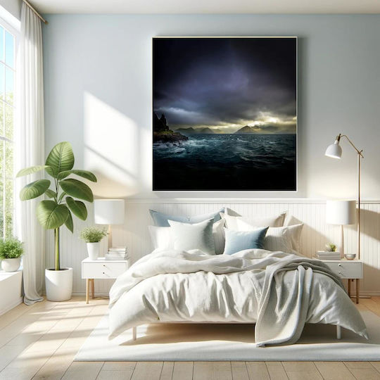 Painting Stormy Sea Mountains Stormy Sea Mountains 110x110