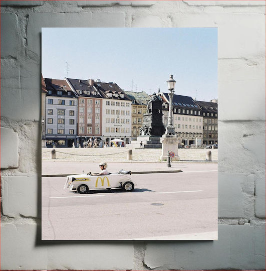 Πίνακας Street Scene Miniature Car Σκηνή Δρόμου Μινιατούρα Αυτοκινήτου 40x65