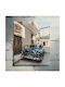 Painting Vintage Car On A Historic Street Vintage Car A Historic Street 50x80
