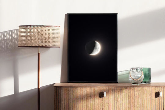 Gemälde Crescent Moon In Space Ηemisphäre Im All 80x120