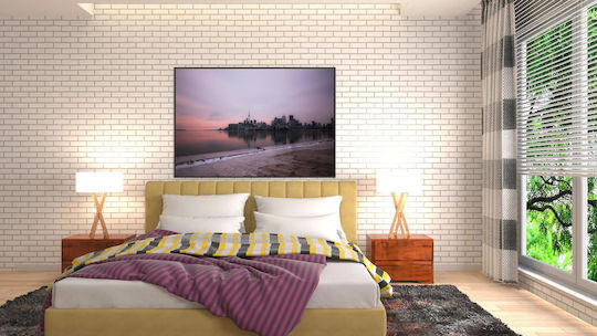 Πίνακας Sunset Over Cityscape Ηλιοβασίλεμα Πάνω Αστικό Τοπίο 150x100
