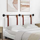 vidaXL Wooden White Bed Headboard Cushion 150x55cm