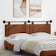 vidaXL Fabric Brown Bed Headboard Pillow 190x55cm