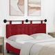 vidaXL Metallic Red Bed Headboard Pillow 130x55cm