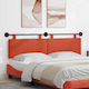 vidaXL Fabric Bed Headboard Cushion Red 170x55cm