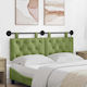 vidaXL Fabric Bed Headboard Cushion Green 130x55cm