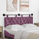 vidaXL Fabric Purple Bed Headboard Cushion 150x...