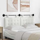 vidaXL Leather Bed Headboard Pillow White 150x55cm