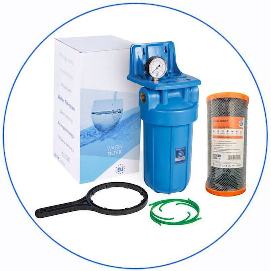 Aqua Filter Big Blue Water Filter Device Single Central Supply 1'' BBF115