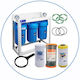 Aqua Filter Big Blue Water Filter System Triple Central Supply 1'' BBF322