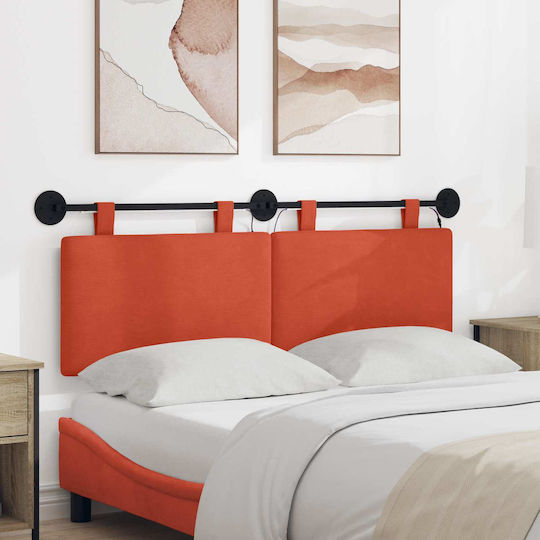 vidaXL Fabric Bed Headboard Cushion Red 150x55cm
