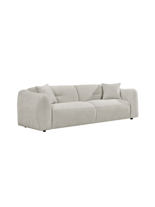Junoa Dreisitzer Sofa in Ecru 228x89x74cm