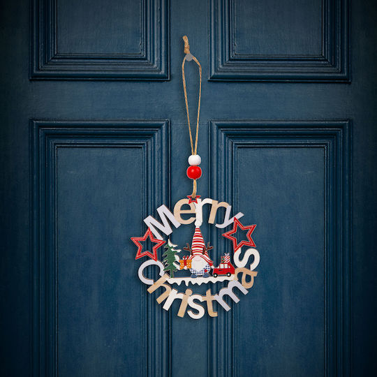 Decorațiune De Crăciun Elf Din Lemn 11 Cm Ornament De Crăciun Fericit