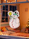 Christmas Window Decoration 30x29 Cm Snowman Design Suction Cup Ornament