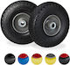 Relaxdays Gummi Räder für Kinderwagen 260x20mm