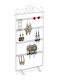 Relaxdays Jewellery Stand White 30.5x16.5x6.5cm