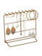 Relaxdays Jewellery Stand Gold 18x20x9cm