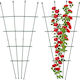 Relaxdays Set 2 Garden Trellises Dark Green 122x1.5x59 Cm