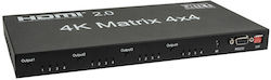 Splitter Hdmi Dmt Vt101 Matrix Switcher 4x4