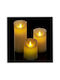 Relaxdays Lămpi Decorative Pentru Masă LED Lumânare 3 Buc 18.5x7.5x7.5 cm