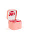 Set 9 Trandafiri Artificiali În Cutie Cadou Colier 11cm Pandantiv Inimă Trandafiri Eterni Decorativi