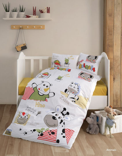 Clasy Home Baby Bettwäsche-Set Für Krippe Weiß 3 Stück