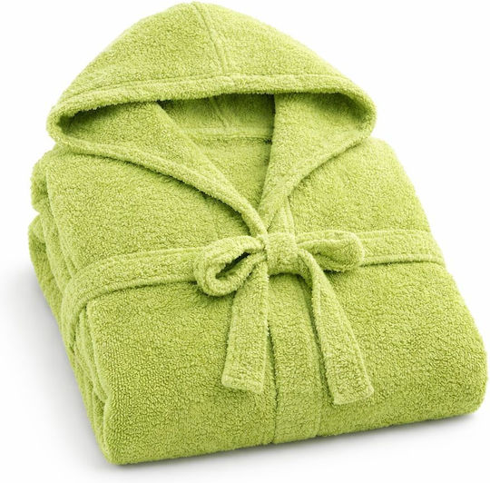 Παιδικό Μπουρνούζι Green με Κουκούλα