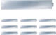 Relaxdays Garden Hedge in Gray Colour 1m x 10cm