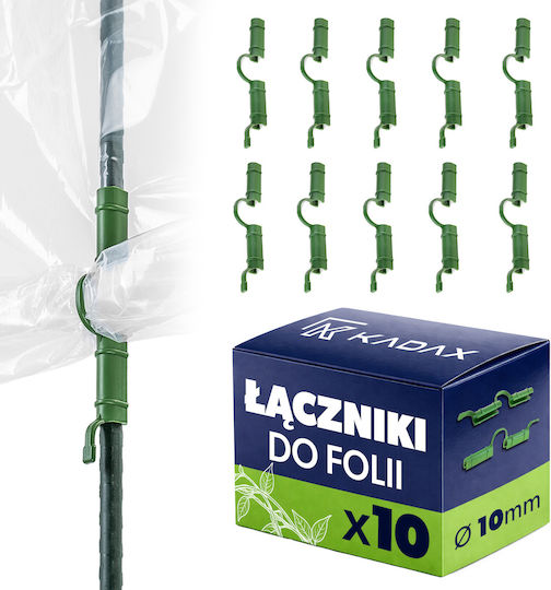 Kadax Clip Attaching Film To Poles 11 Mm 10 Pcs