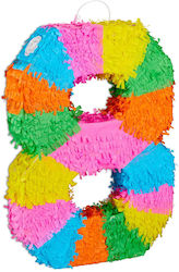 Birthday Pinata Relaxdays Multicolor 50.5x35.5x7.5cm Includes Numbers From 0 To 9