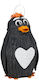 Relaxdays Penguin Pinata White Black Orange 42x21x21cm