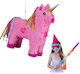 Unicorn Pinata Relaxdays Pink 47x43x13 Cm