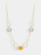 Vogue Necklace Gold Plated Silver with Zircon