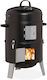 Relaxdays Holzkohlegrill mit Thermometer und Raucher