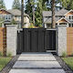 vidaXL WPC Gartentor in Schwarz Farbe 1m x 60cm