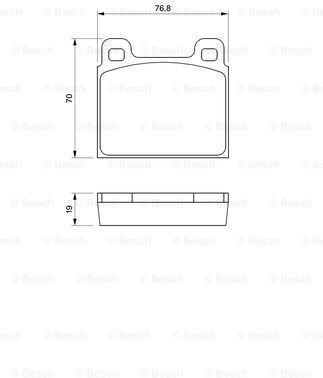 Bosch Brake Pad Set Disc Brake 0 986 460 111