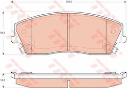 Trw Gdb4140 Brake Pad Set Disc Brake