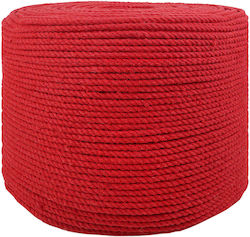 vidaxl Seil Rotes 0,8 X 0,8 X 2500 cm Baumwolle